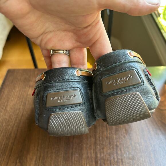 MARC JOSEPH Women's Cypress Braid Black Leopard Leather Golf Loafers SZ 9 - Picture 7 of 10